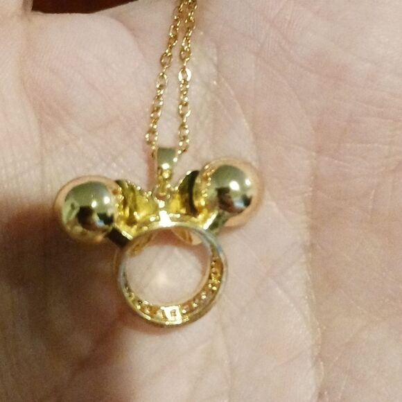 Disney's Mickey Mouse Gold Plated Necklace - Picture 3 of 3